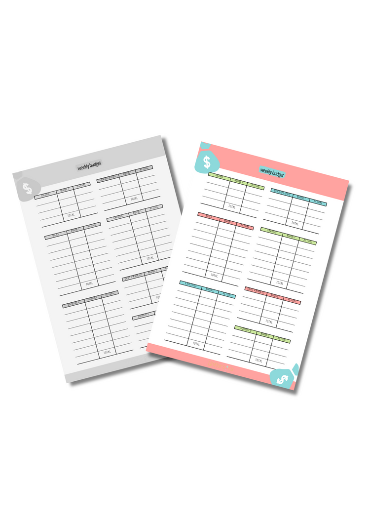 Weekly Budget Sheet