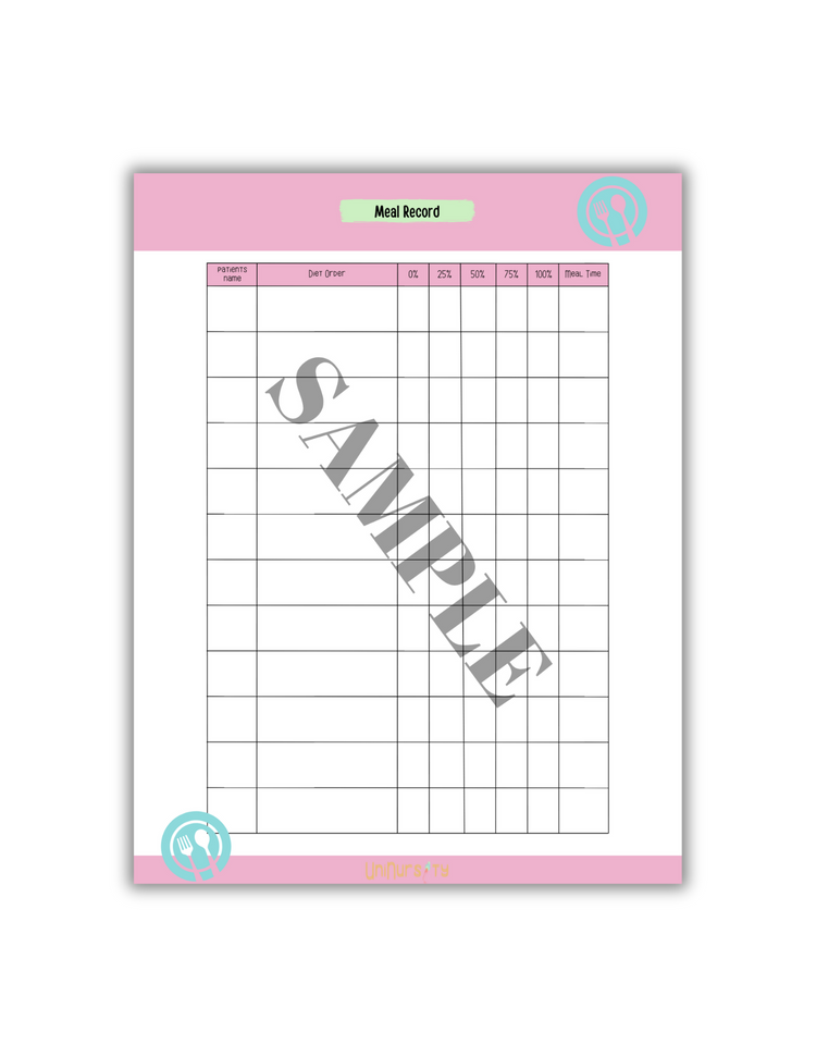 Meal Record Log