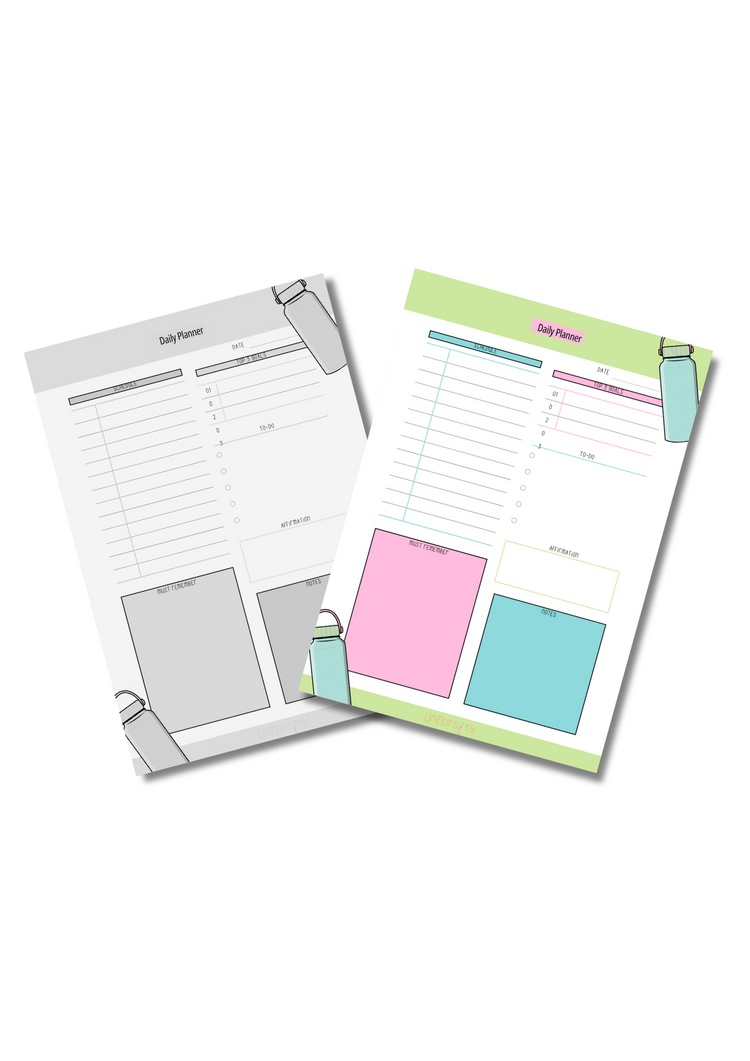 Daily Self Care Planning Log