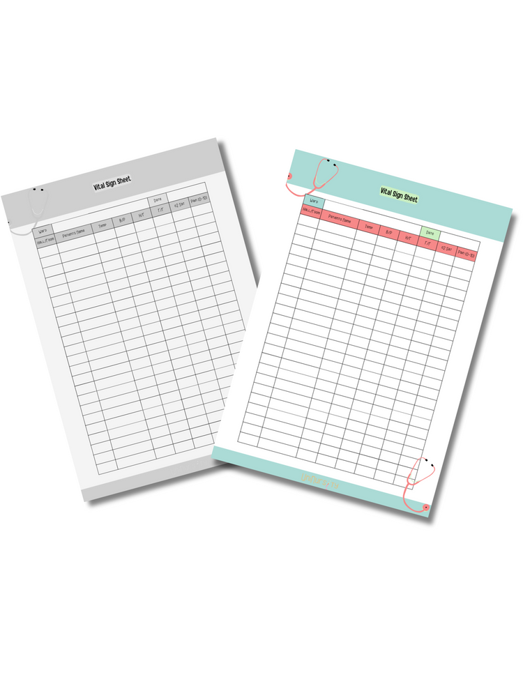Vital Sign Sheet