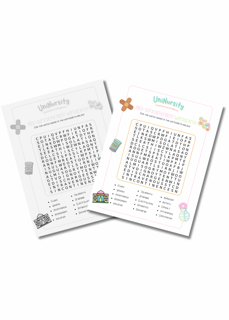Med-Surg Word Search