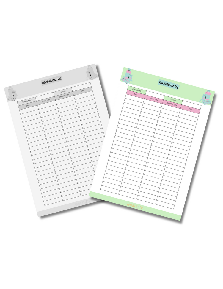 PRN Medication Log