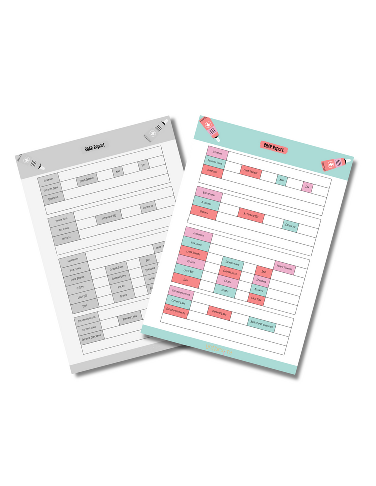 SBAR Report Sheet