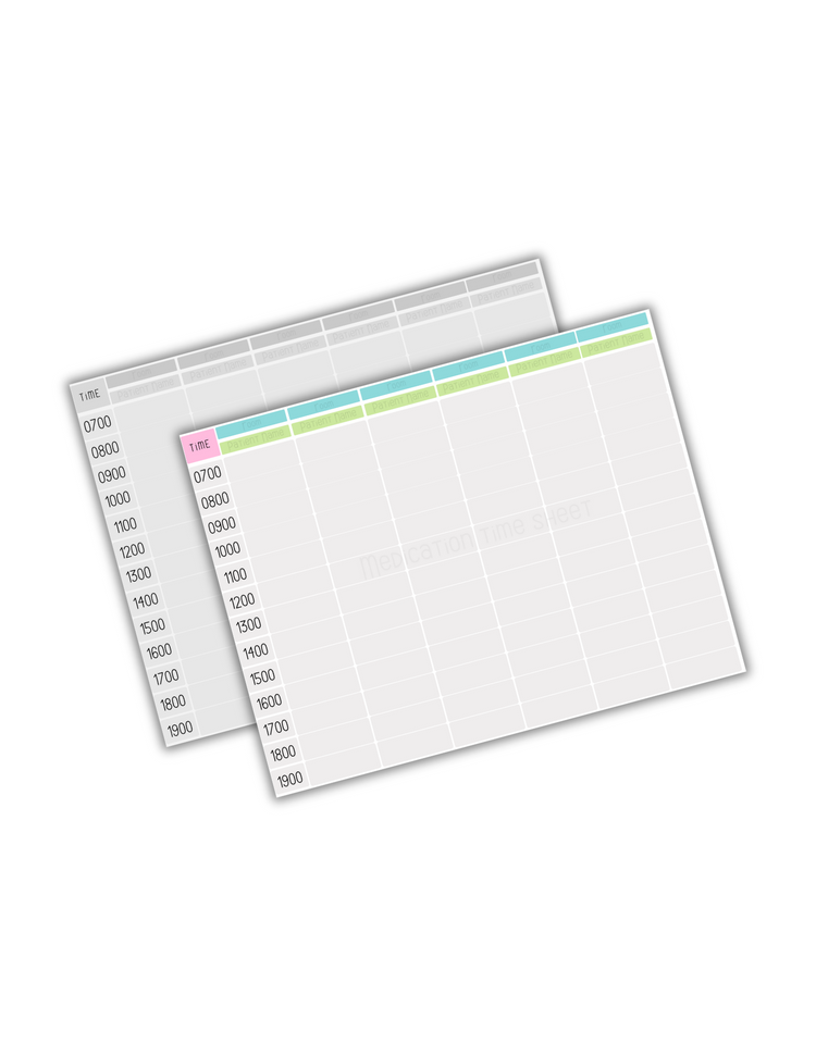 Medication Sheet-Days